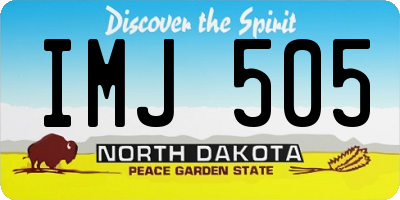 ND license plate IMJ505