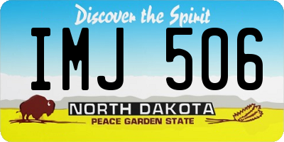 ND license plate IMJ506