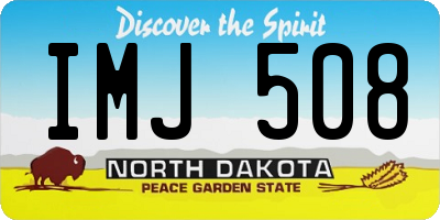 ND license plate IMJ508
