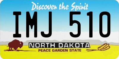 ND license plate IMJ510