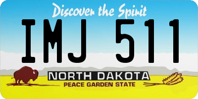 ND license plate IMJ511
