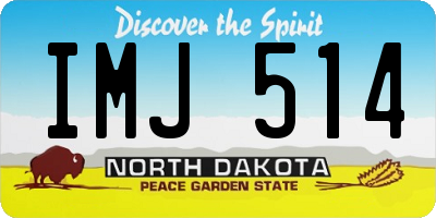 ND license plate IMJ514