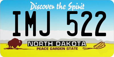 ND license plate IMJ522
