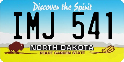 ND license plate IMJ541