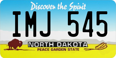 ND license plate IMJ545