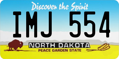 ND license plate IMJ554