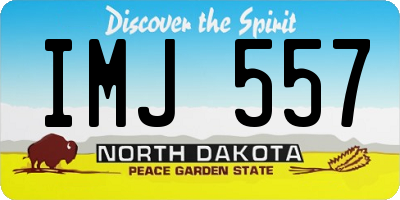 ND license plate IMJ557