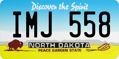 ND license plate IMJ558