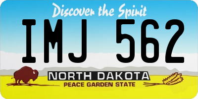 ND license plate IMJ562