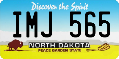 ND license plate IMJ565