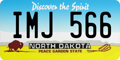 ND license plate IMJ566