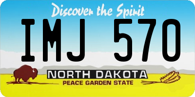 ND license plate IMJ570