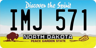 ND license plate IMJ571
