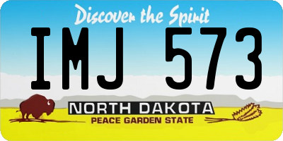 ND license plate IMJ573