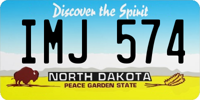 ND license plate IMJ574