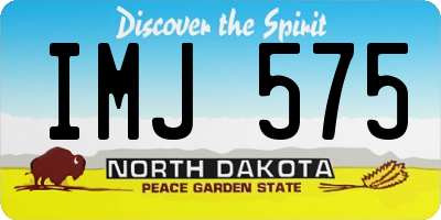 ND license plate IMJ575