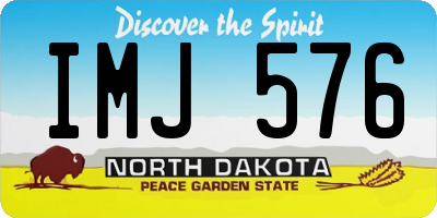 ND license plate IMJ576