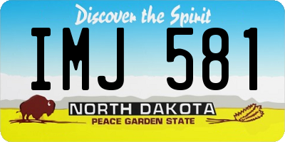ND license plate IMJ581
