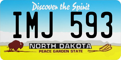 ND license plate IMJ593