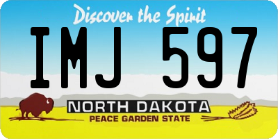 ND license plate IMJ597