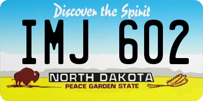 ND license plate IMJ602