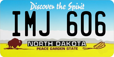 ND license plate IMJ606