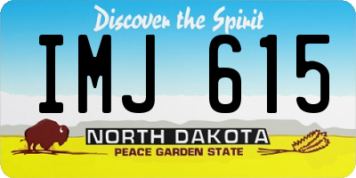 ND license plate IMJ615