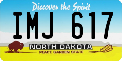 ND license plate IMJ617