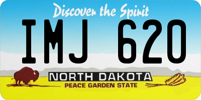 ND license plate IMJ620