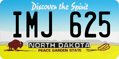 ND license plate IMJ625