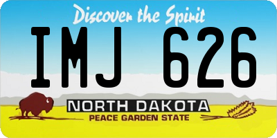 ND license plate IMJ626