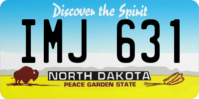 ND license plate IMJ631
