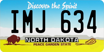 ND license plate IMJ634