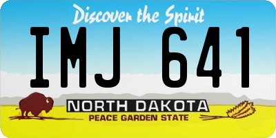 ND license plate IMJ641