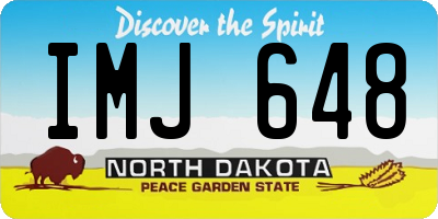 ND license plate IMJ648