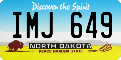 ND license plate IMJ649