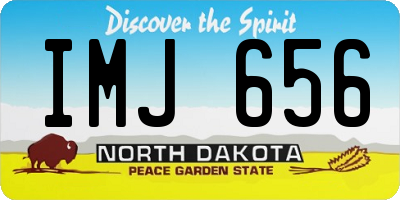 ND license plate IMJ656
