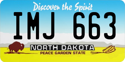 ND license plate IMJ663