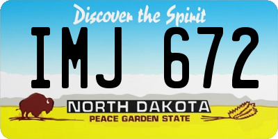 ND license plate IMJ672