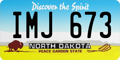 ND license plate IMJ673