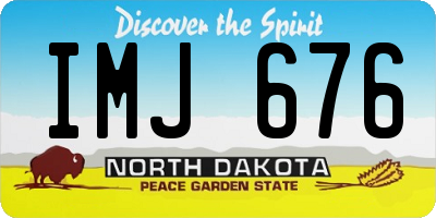 ND license plate IMJ676