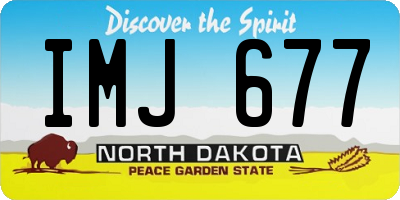 ND license plate IMJ677