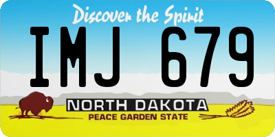 ND license plate IMJ679