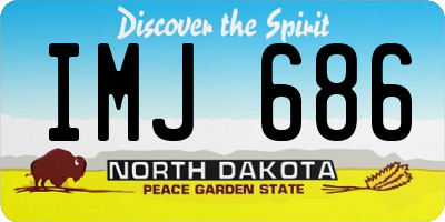 ND license plate IMJ686