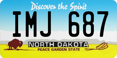 ND license plate IMJ687
