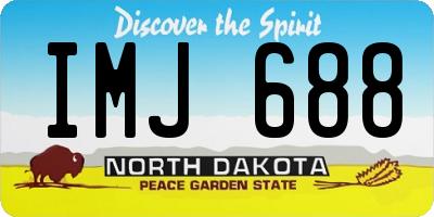 ND license plate IMJ688
