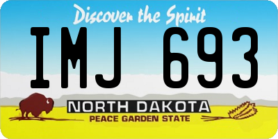 ND license plate IMJ693