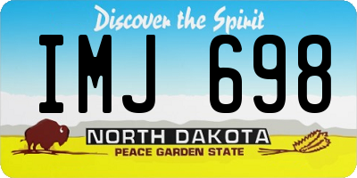 ND license plate IMJ698