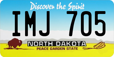 ND license plate IMJ705