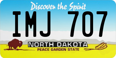 ND license plate IMJ707
